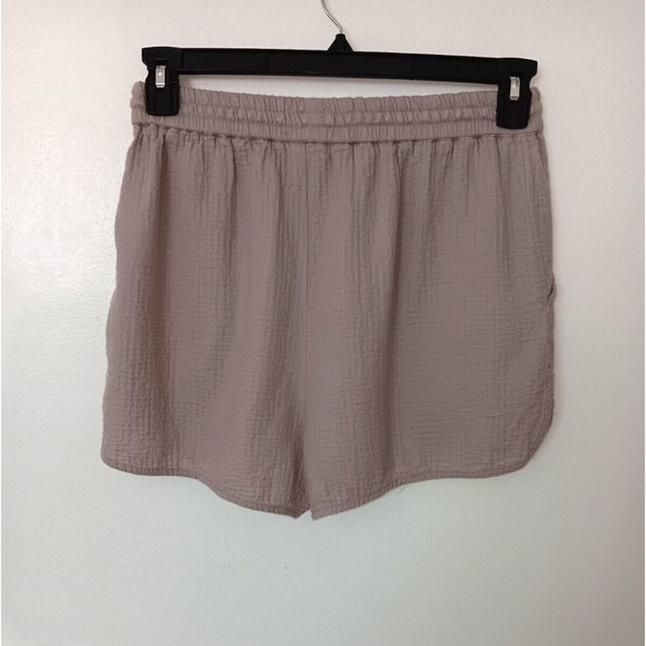 Wilfred Aritzia Cotton Spandex Casual Waffle Beige Shorts Women’s Size M - Picture 2 of 7
